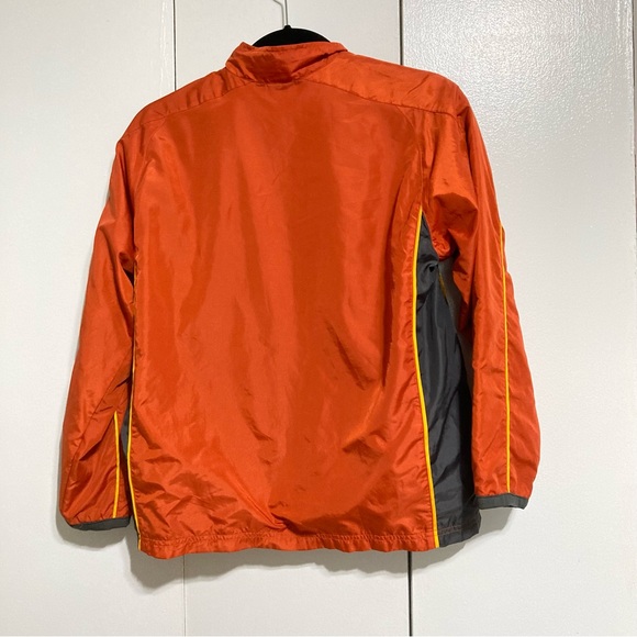 UNDER ARMOUR Windbreaker Jacket Orange Gray Yellow Gold Kids Youth Large - Picture 6 of 16